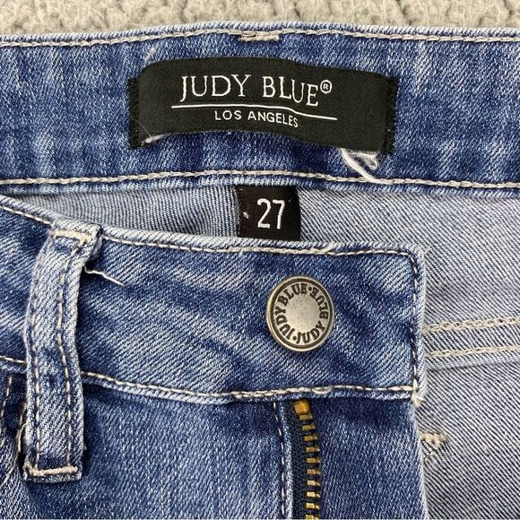 Judy Blue Women's Shredding Up My Life Distressed Relaxed Fit Jeans | Size: 27 - Picture 11 of 14
